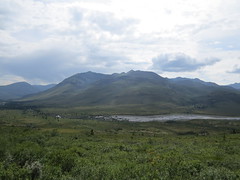 Scenic view very close to North Fork Pass on Dempster Highway