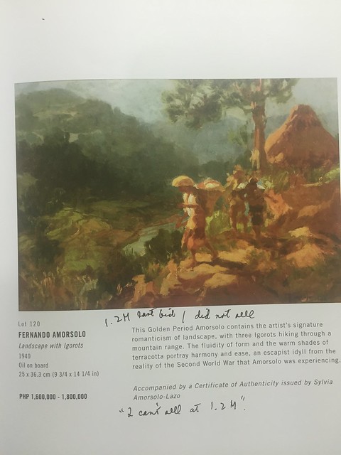 Fernando Amorsolo, not sold at auction