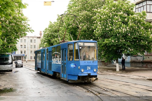 tram ukraine trolleybus strassenbahn tatra obus kt4 житомир schytomyr жтту