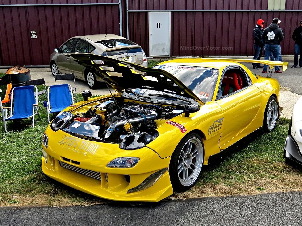 Modified Yellow Mazda FD RX7 First Class Fitment