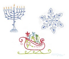 free holiday embroidery patterns