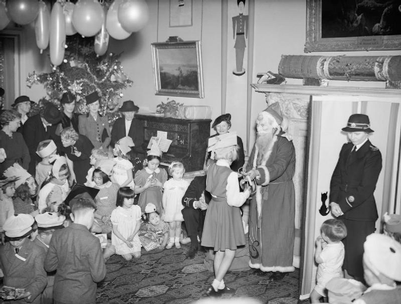 A Christmas party held at Admiralty House, London, 17 December 1942
