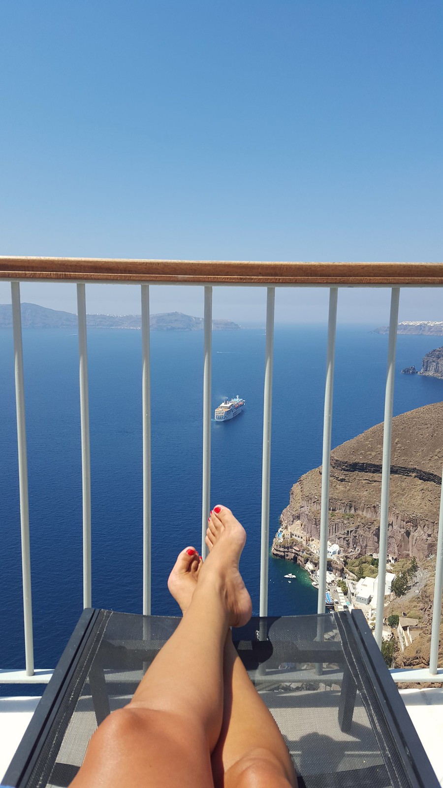 Santorini has a view