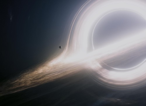 Agujero negro en la película Interstellar
