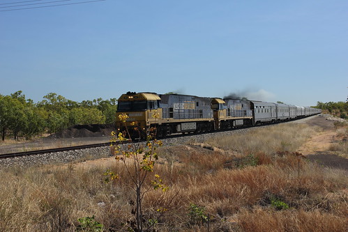 australia nt ghan train travel track rail