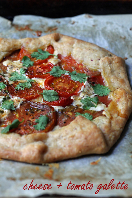cheese and tomato galette