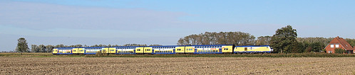 train deutschland railway zug niedersachsen 246 metronom otterndorf baureihe doppelstockwagen niederelbebahn