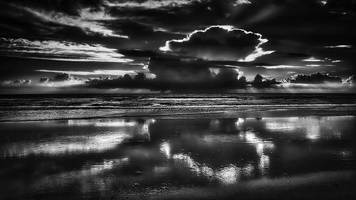 ocean morning sea sky bw sun seascape reflection beach water clouds sunrise landscape sand noir waves fuji atlantic amelia ameliaisland xe2