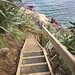 Staircase to beach