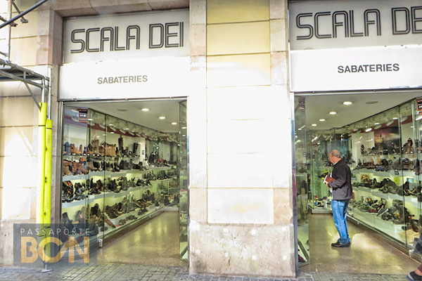 comprar sapatos em Barcelona