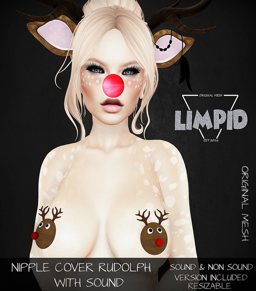 Limpid Nipple Cover Rudolph - SecondLifeHub.com