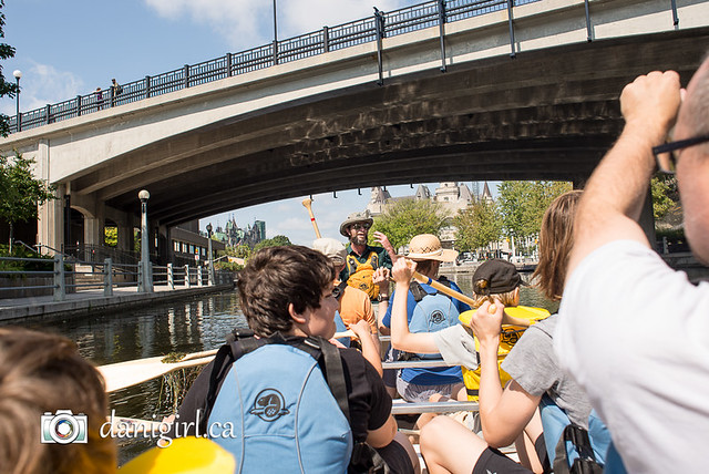 Voyageur canoe tour on the Rideau Canal