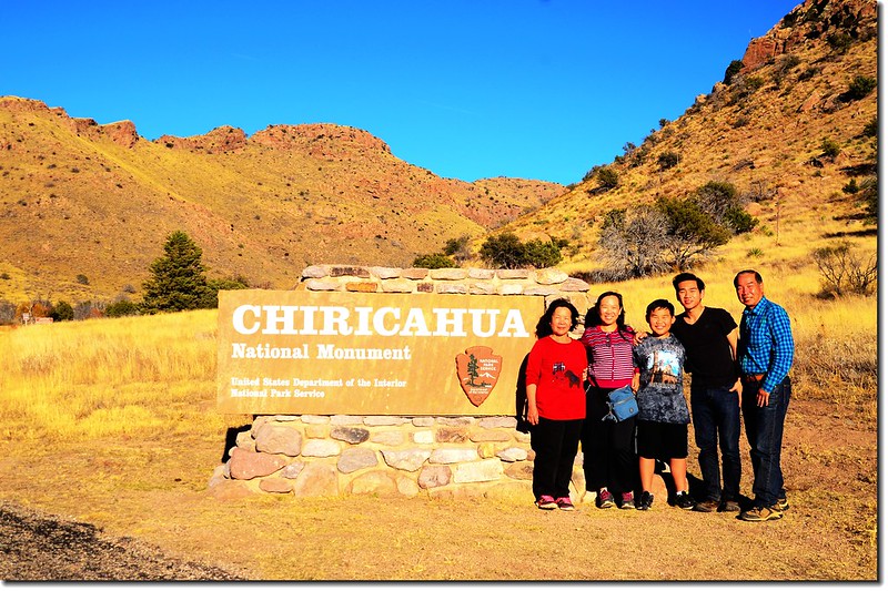 The sign at Chiricahua National Monument