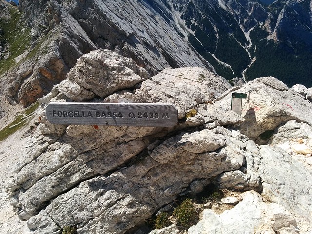 Forcella Bassa 2.433 m, Ivano Dibona Klettersteig