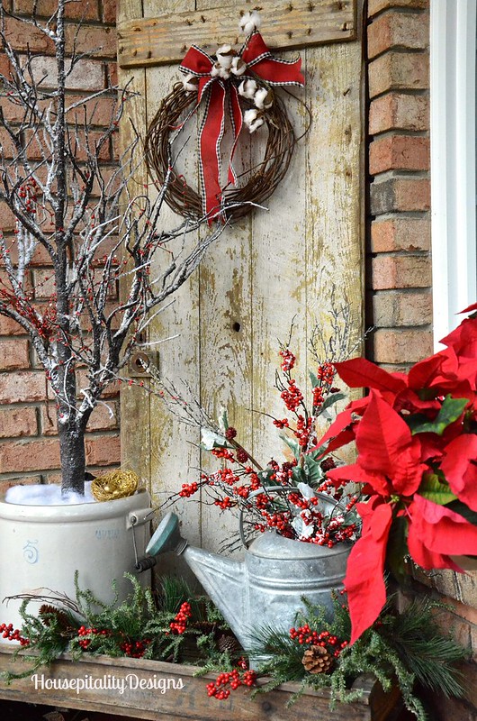 Christmas 2015 Front Porch/vintage wagon - Housepitality Designs