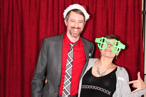 Holiday party photo booth.