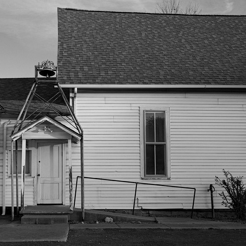 jennings oklahoma firstbaptistchurch churchbuilding churchbell sidedoor houseofworship morning