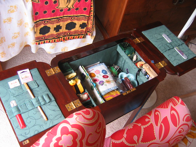 My antique sewing box