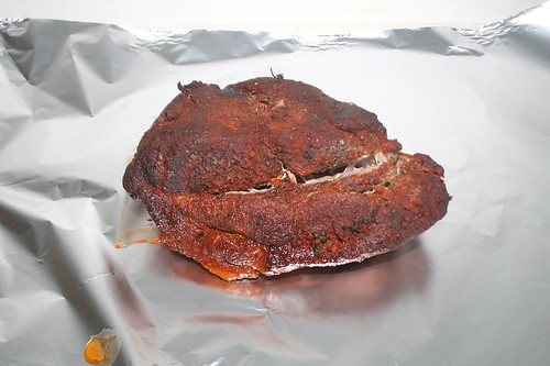 31 - Fleisch in Alufolie wickeln / Wrap pork in tin foil