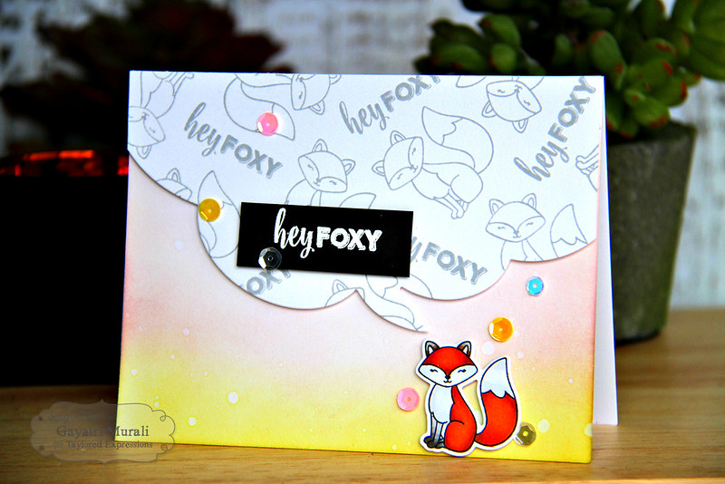 Hey Foxy card