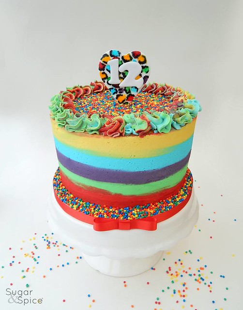 Colorful Cake by Sugar & Spice Gourmandise Gifts