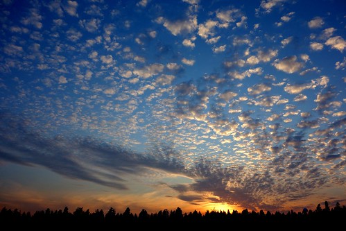 sunset summer home clouds forest finland evening kerava sakarip