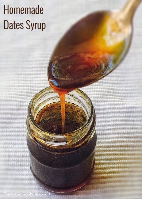 Homemade dates syrup for baby and toddler food1