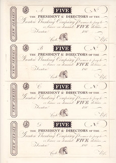 Trenton Banking Company banknote reproduction sheet