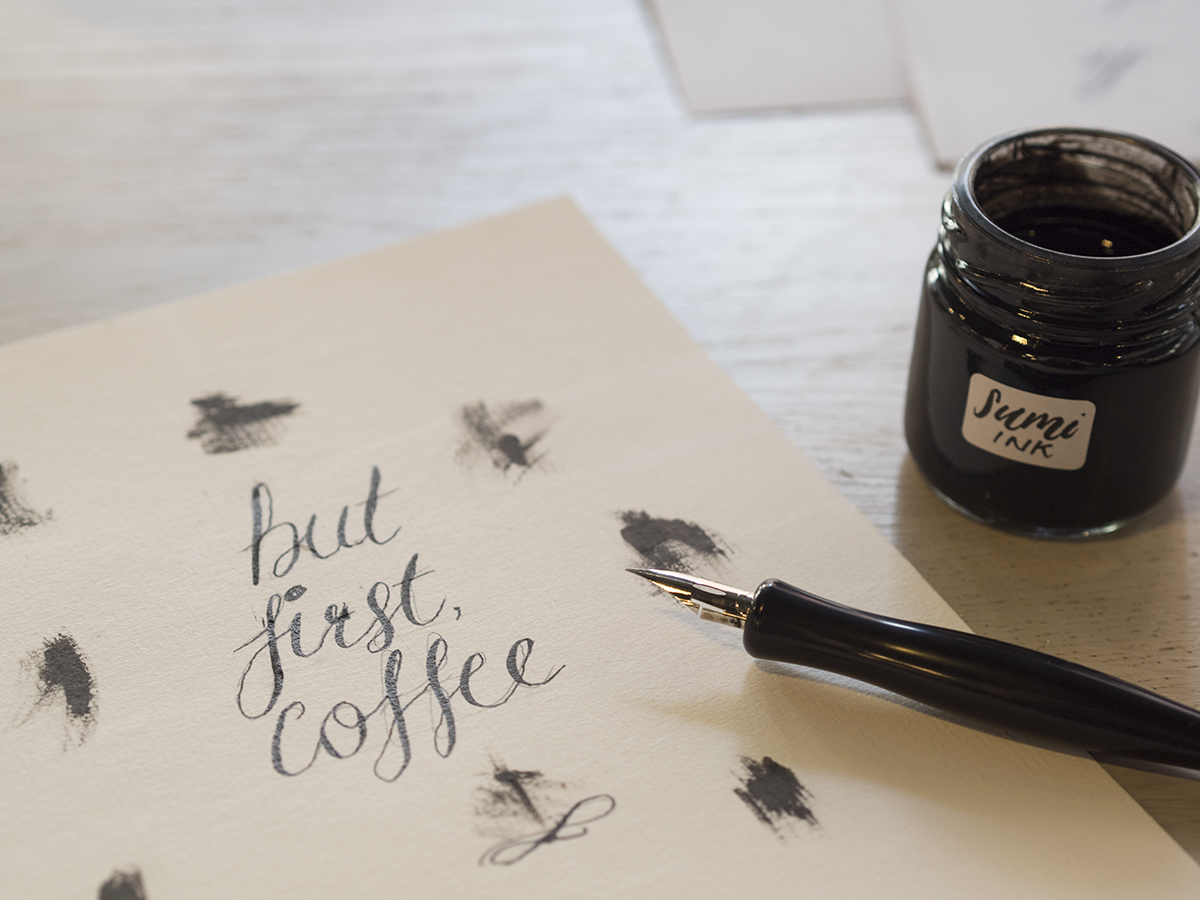 Artsynibs Intro to Modern Calligraphy Workshop in Manchester
