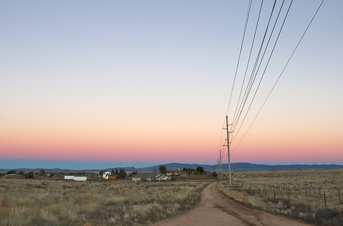 sunset arizona powerlines chinovalley