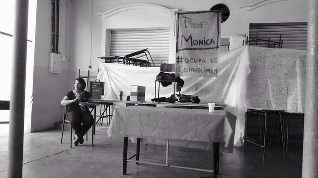 Oficina em escola ocupada em Curitiba (PR) - Créditos: Angela Machado