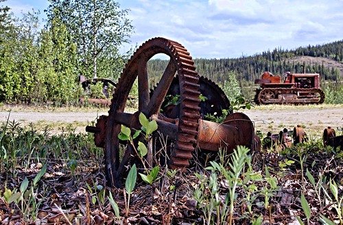 old alaska landscape outdoor rusty gear artifact goldrush goldcountry goldmining alaskalandscape jlsphotographyalaska