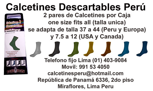 Calcetines descartables Lima Peru