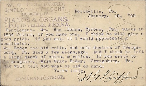 William Clifford post card