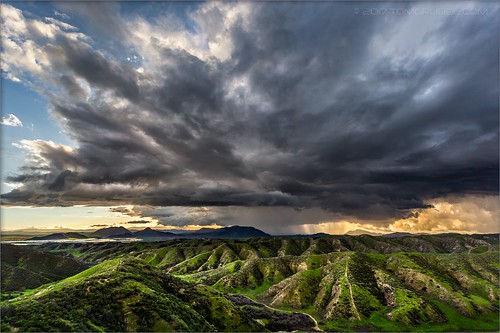 jackrabbittrail trail hills green spring clouds storm rain countryside california landscape
