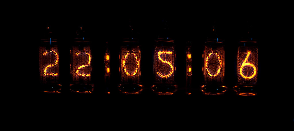hius clock on tubes