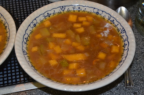 vegetable soup with chicken stock Dec 15