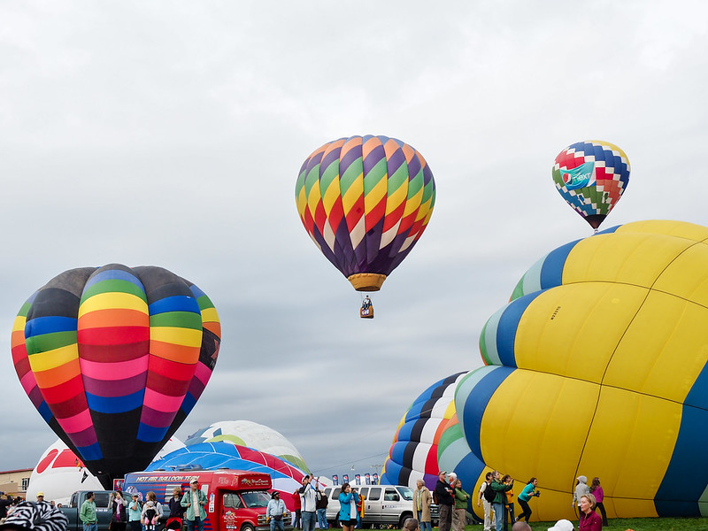 Hot air balloons at the Albuquerque International Balloon Fiesta 2015