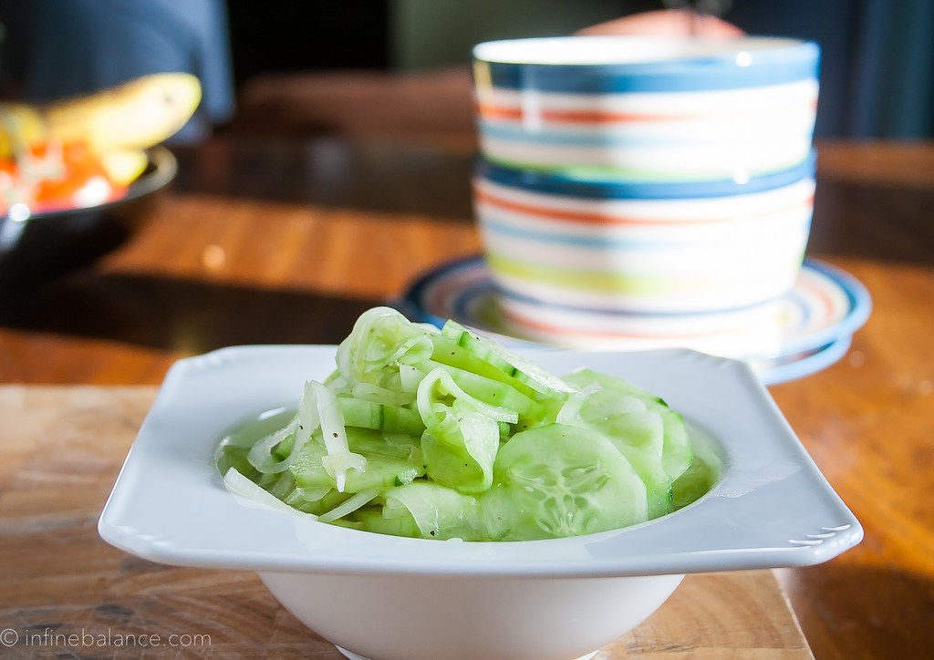 Mom's Cucumber Salad | www.infinebalance.com #recipe #salad