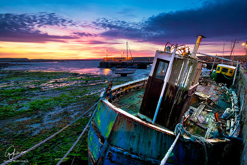 ocean old ireland sky galway water clouds sunrise bay pier boat fuji decay grunge shipwreck fujifilm barna skyporn xt1