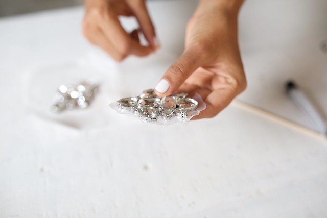 DIY Crystal Cluster Earrings