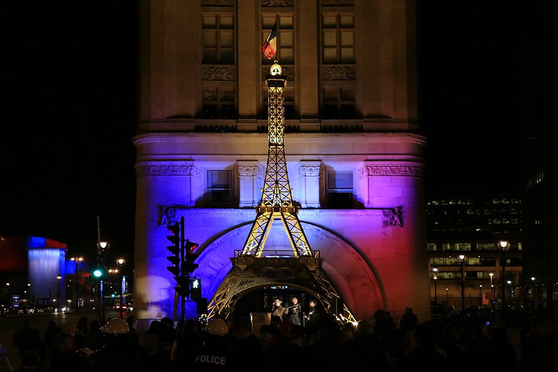 Vigil for the victims of the Paris terror attacks