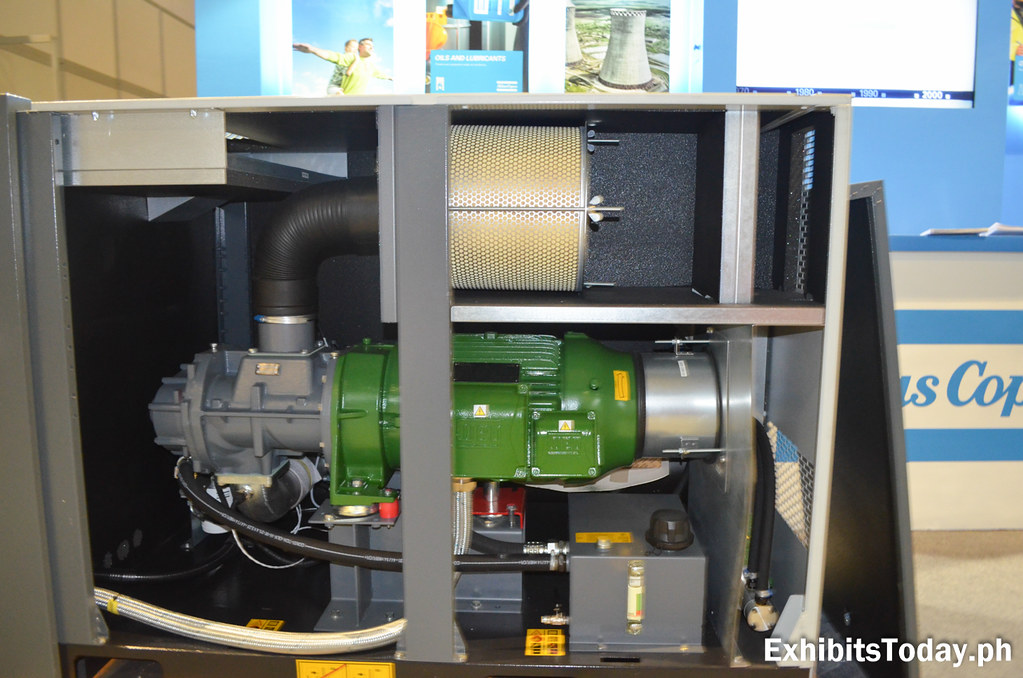 Machine inside the of Atlas Copco Gas Compressor 