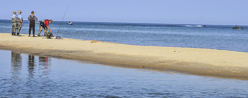 sand fishermen michigan lakemichigan freshwater platteriver