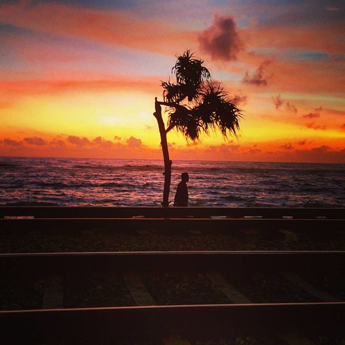 ocean travel sunset sea sky beach water square seaside outdoor dusk shore squareformat srilanka mayfair iphoneography instagramapp uploaded:by=instagram