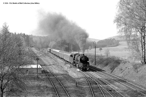 railroad train germany deutschland bavaria eisenbahn railway zug db steam locomotive passenger dampflok 462 deutschebundesbahn br01 marktschorgast class001 0010082 0010884