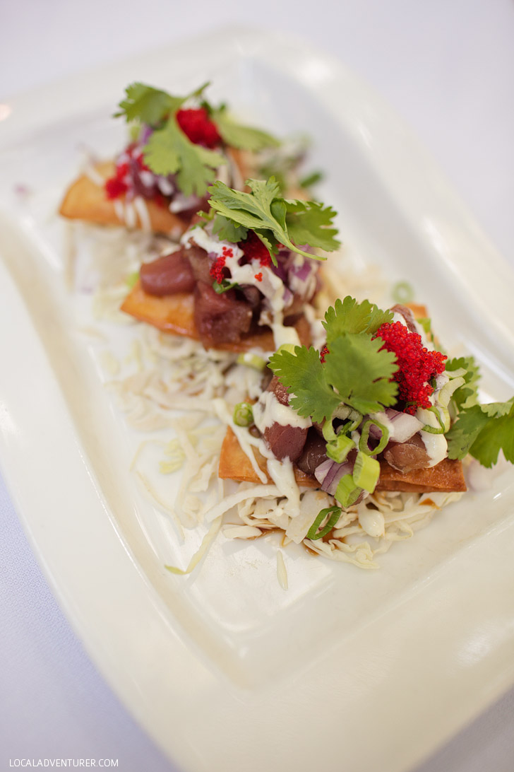 Ahi Tuna Sashimi Coco Bistro Turks and Caicos / Providenciales Restaurants.