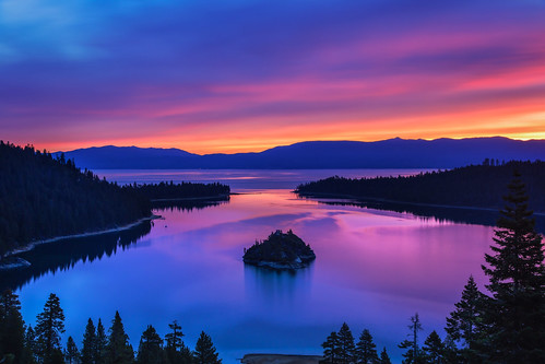 california lake mountains reflection water clouds sunrise canon 24105mmf4l laketahoe sierranevada emeraldbay 6d fannetteisland canon6d