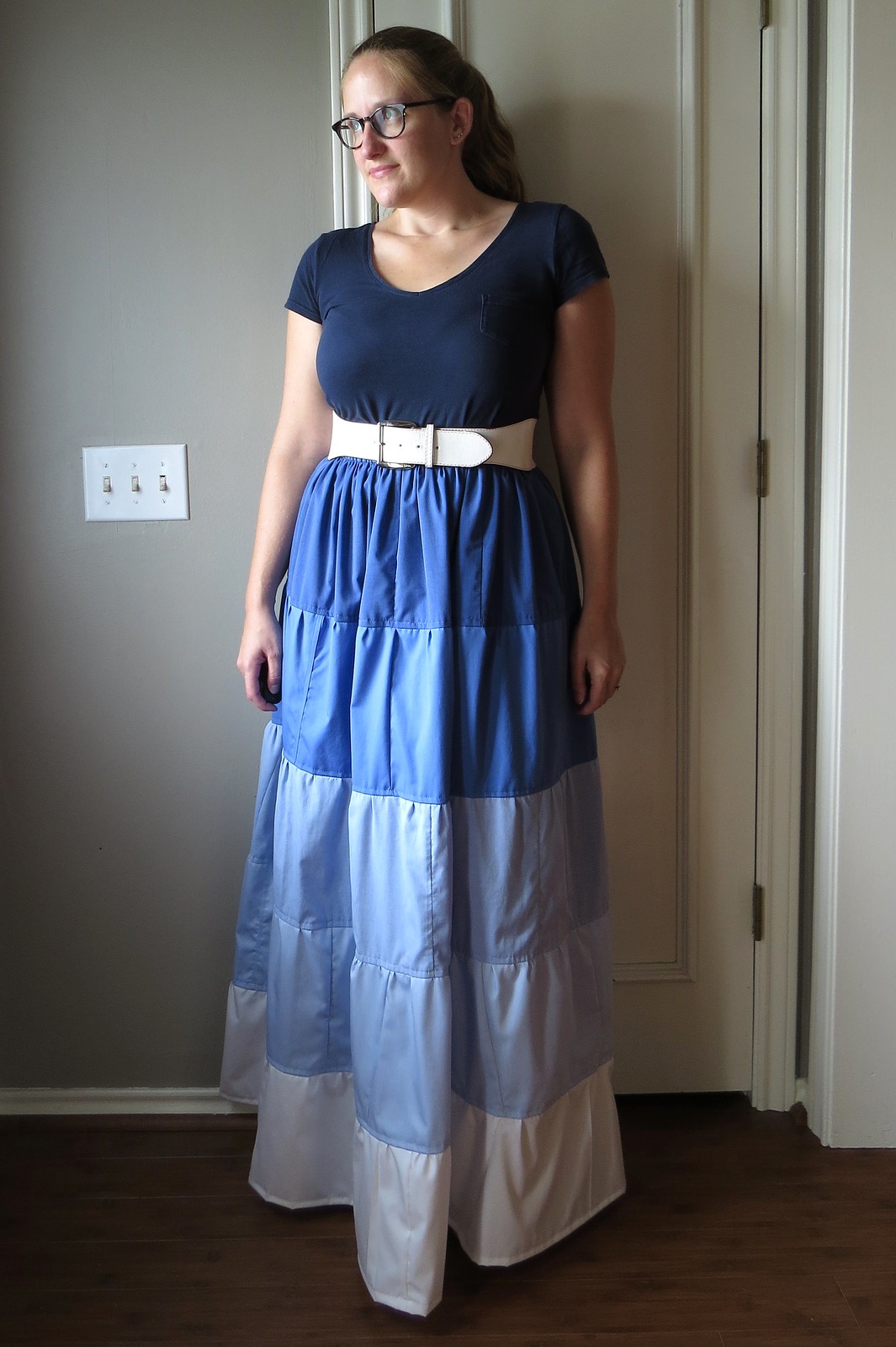 Ombre Tiered Skirt - After