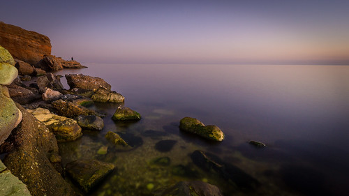 sunset sea sun beach rocks sony rocky greece 1018 alexandroupolis tranquil evros a6000 emount